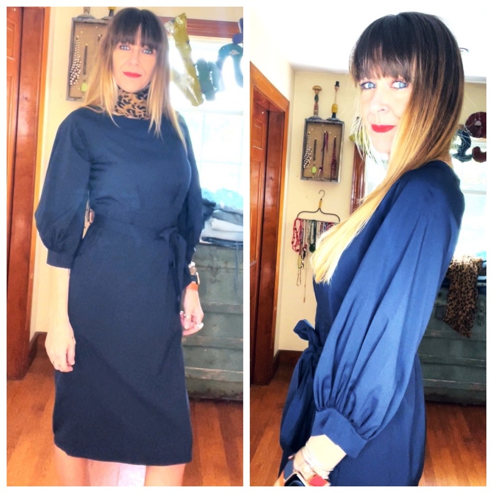 Classic Vintage Navy Dress